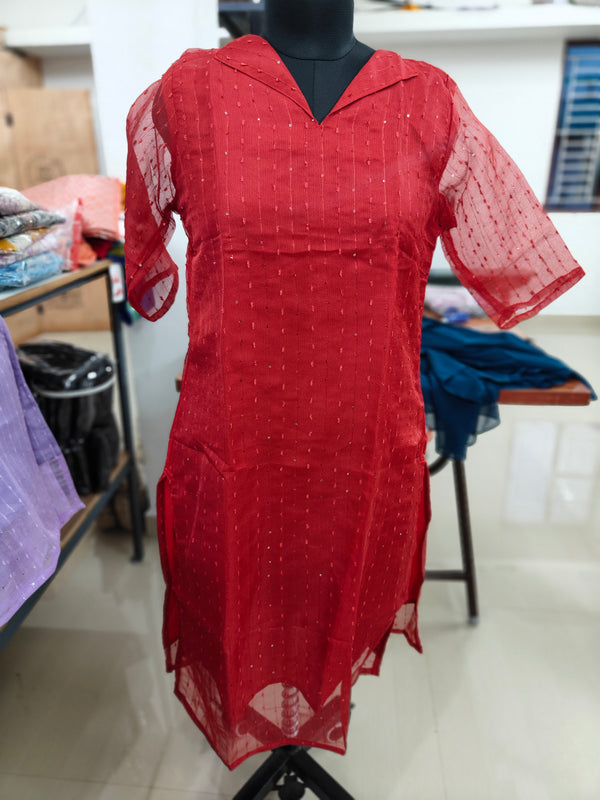 SEQUENCE ORGANZA KURTIS 0023