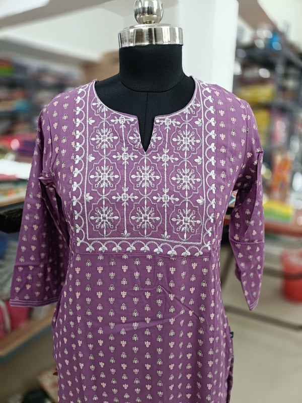 EMBROIDERY OFFICE WEAR KURTIS