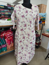 PREMIUM CHANDERI SEQUENCE WORK KURTIS 0349