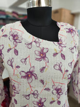 PREMIUM CHANDERI SEQUENCE WORK KURTIS 0349
