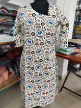 WARLI PRINTED FLEX COTTON KURTIS (ONAM SPECIAL)0428