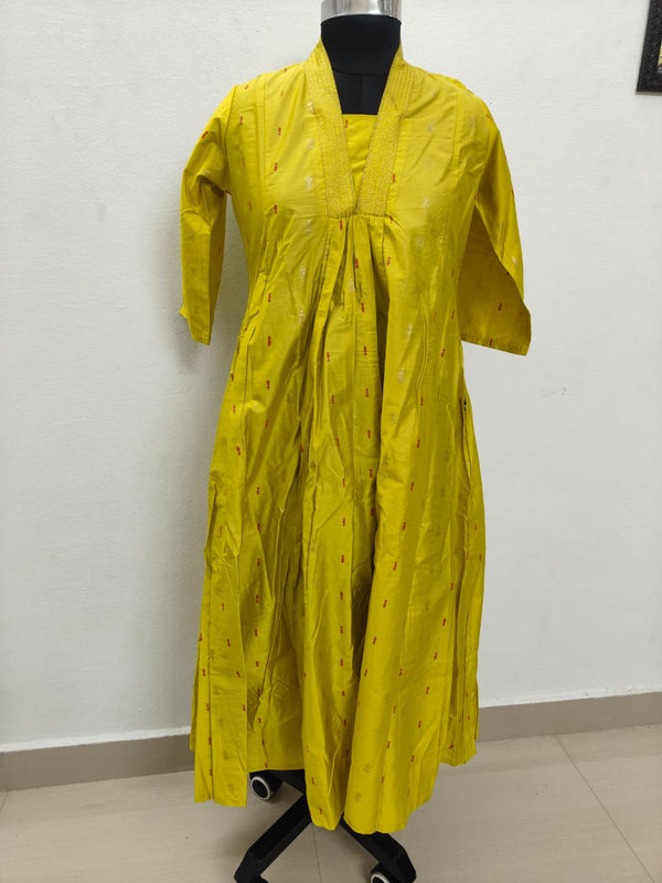 V NECK ANARKALI KURTIS
