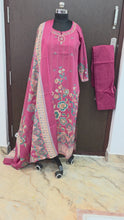 PINK HANDWORK PREMIUM JAIPUR COTTON SALWAR SETS 0537