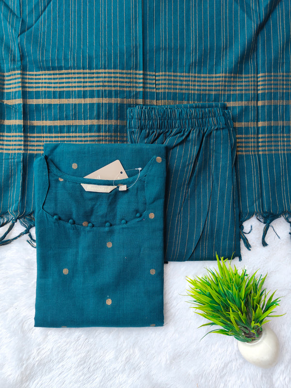 TRADITIONAL HANDLOOM COTTON SALWAR SETS 0491