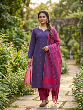 SOUTH COTTON CHECKED SALWAR SETS 0660