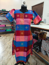 PREMIUM MULTI COLUR RAW SILK KURTIS 0514