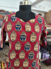 HAND PRINTED KALAMKARI COTTON KURTIS 0482