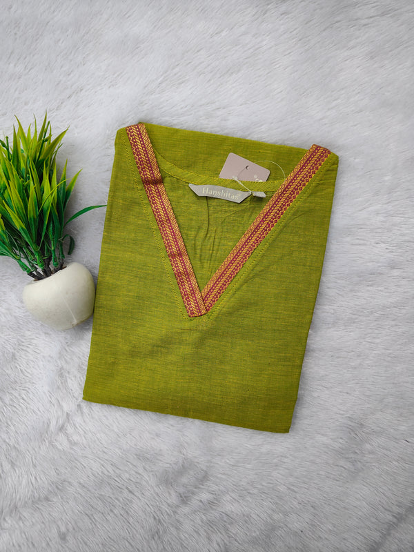 BUDGET FRIENDLY TRADITIONAL MANGALGIRI COTTON KURTIS 0233