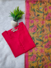 VATICAN SILK KURTI+ KALAMKARI KOTTA DUPATTA 0484