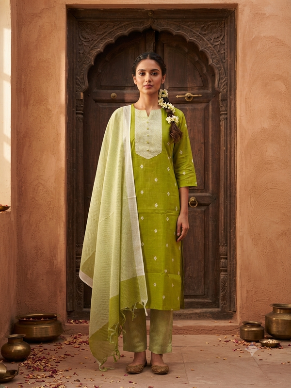 PREMIUM HANDLOOM COTTON SALWAR SETS 0444