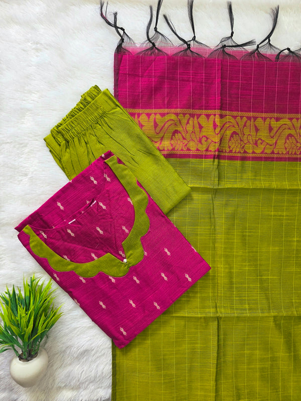PREMIUM RAW SILK SALWAR SETS 0653