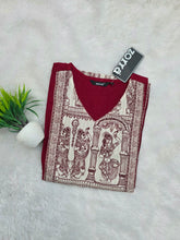 KALAMKARI THEMED BERLIN SILK KURTIS 0615