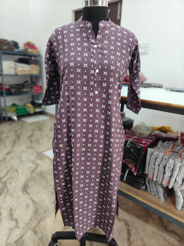 OFFICE WEAR LONG LENGTH KURTIS 0488 (44 LENGTH)