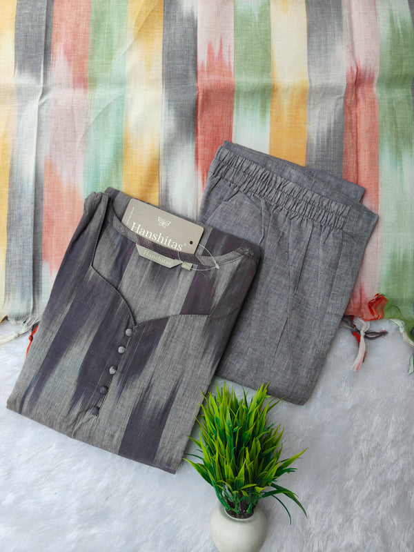 PREMIUM HANDLOOM IKKAT COTTON SALWAR SETS 0486