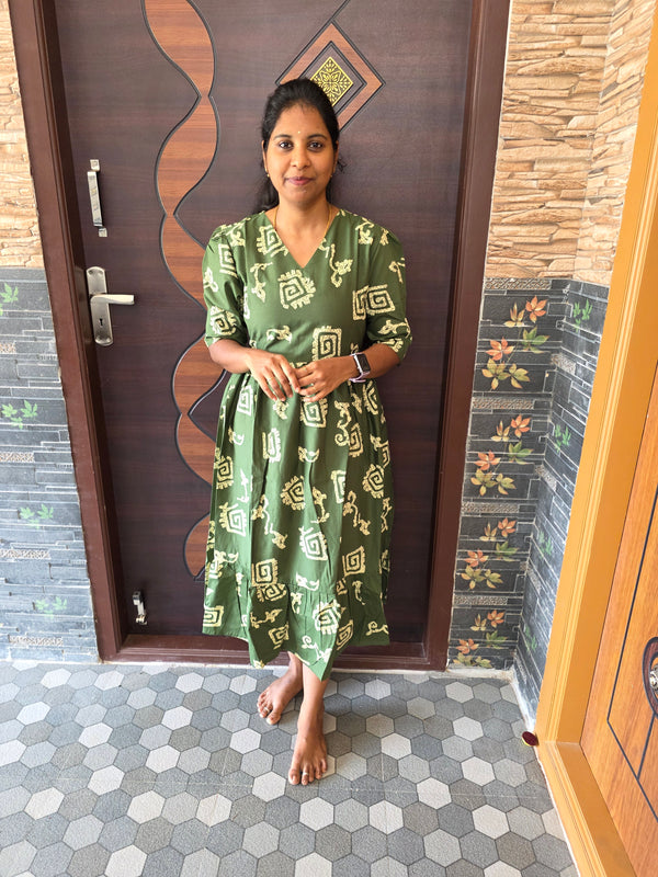 COTTON MAXI DRESS 0550