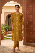 MUSTARD PREMIUM  FLEX COTTON CO-ORD SETS 0510