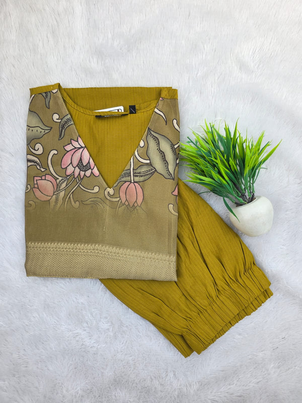 BERLIN SILK WITH ORGANZA PATCH WORK CO-ORD SETS 0532