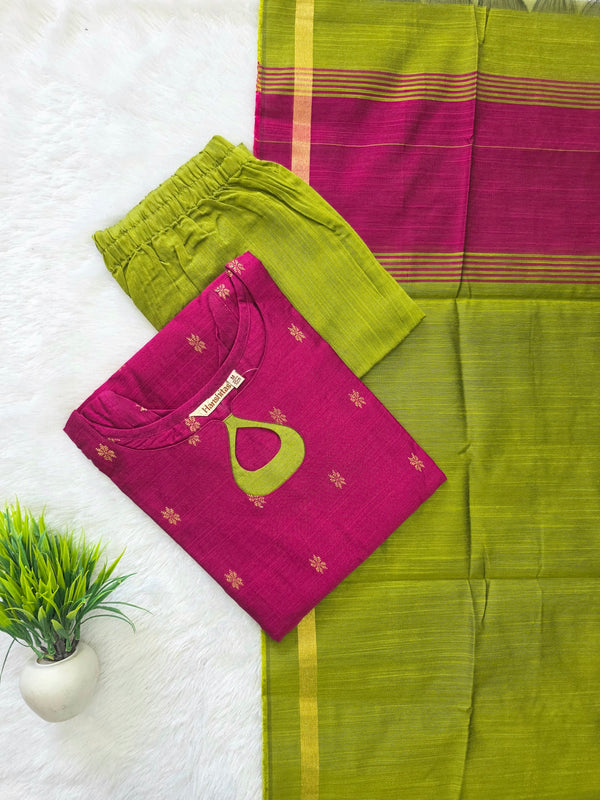 HANDLOOM PREMIUM RAW SILK SALWAR SETS 0630
