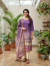 PREMIUM TUSSAR SILK KURTI +DUPPATTA 0658
