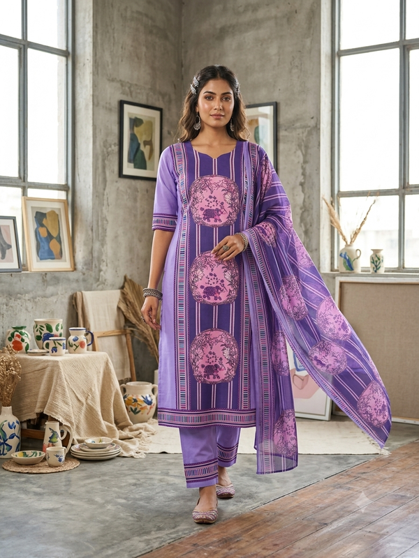 KALAMKARI THEMED SALWAR SETS 0541