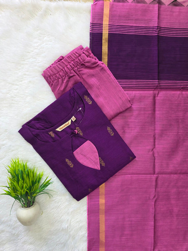 HANDLOOM PREMIUM RAW SILK SALWAR SETS 0630