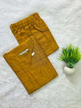 RAW SILK CHECKED CO-ORD SETS GOLDEN YELLOW 0661