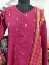PREMIUM RAW SILK KURTI +GRAND DUPATTA 0495