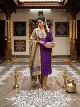 KOLAM RAW SILK SALWAR SETS 0644