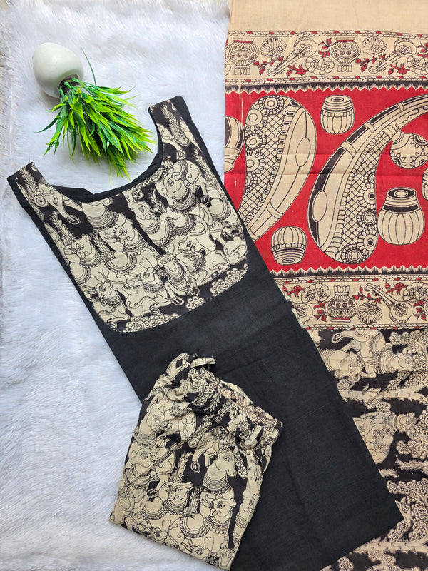 KALAMKARI COTTON SALWAR SETS / 0564