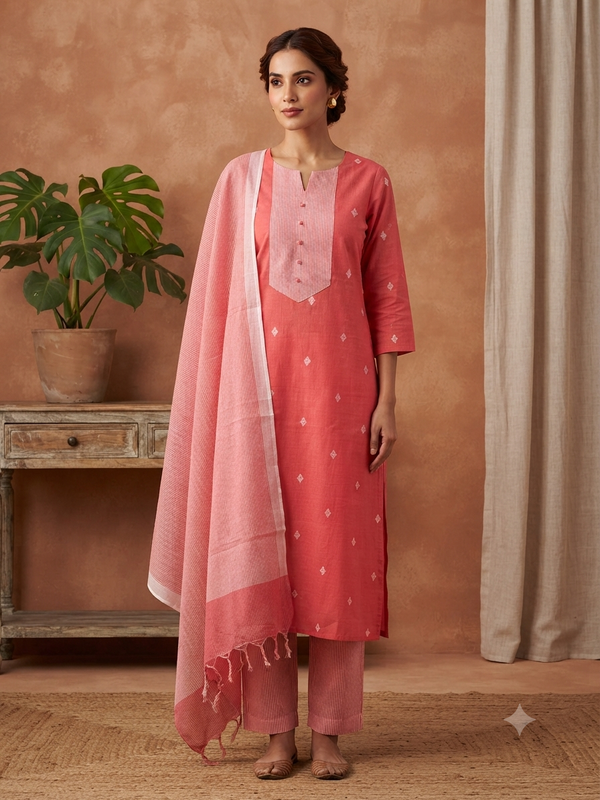 PREMIUM HANDLOOM COTTON SALWAR SETS 0444