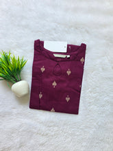 KEYHOLE NECK PREMIUM FLEX COTTON KURTIS WINE /0582