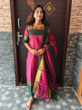 PREMIUM KANCHI COTTON KURTI + DUPATTA SET 0479