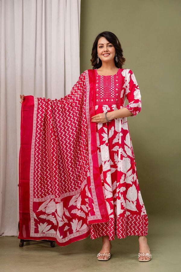 ANARKALI KURTI + DUPATTA SET 0485