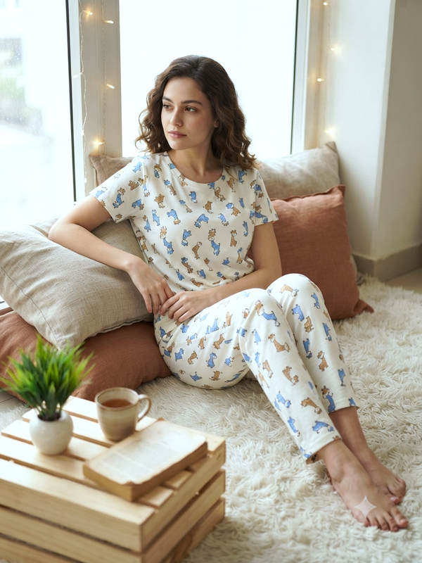 WOMEN'S RIBBED PYJAMA SETS 0529