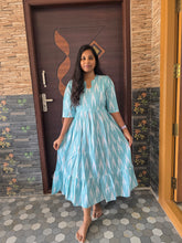 IKKAT COTTON MAXI DRESS / 0646
