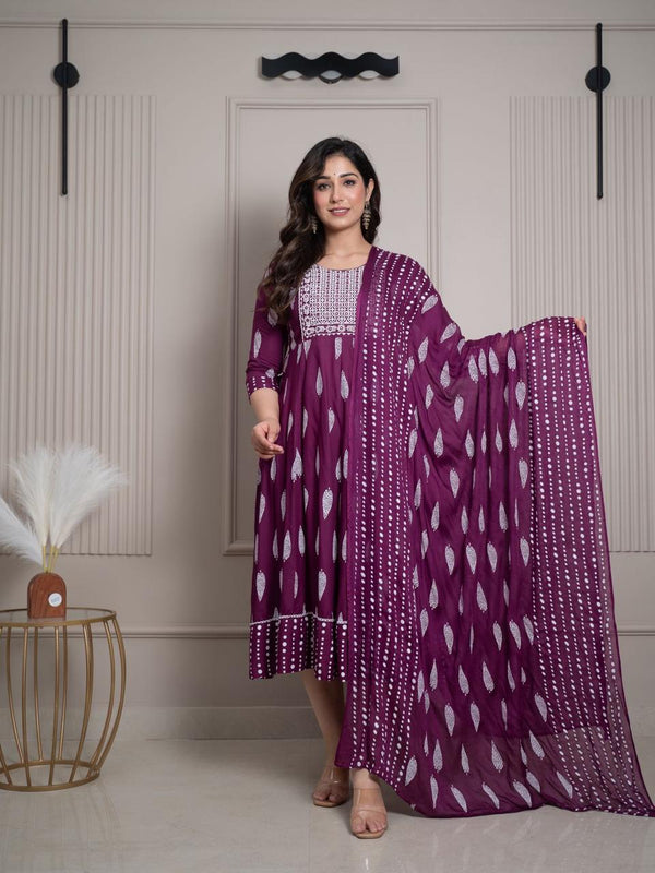 ANARKALI KURTI + DUPATTA SET 0485