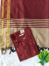 PREMIUM RAW SILK KURTI +GRAND DUPATTA 0495