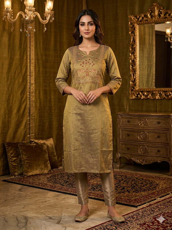 EMBROIDERY FUNCTIONAL WEARS KURTIS 0530