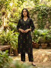 SOFT COTTON CO-ORD SETS BLACK / 0645