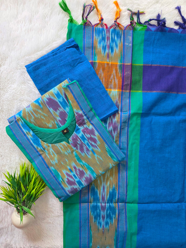POCHAMPALLY IKKAT COTTON SALWAR SETS / 0650