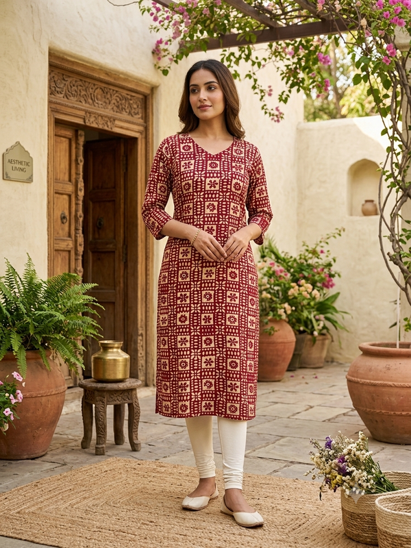 BUDGET FRIENDLY OFFICE / COLLEGE WEAR KURTIS 0580