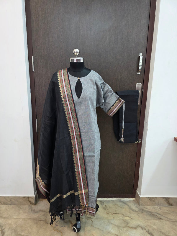 PREMIUM HANDLOOM COTTON SALWAR SETS 0444