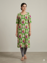 HAND PRINTED KALAMKARI KURTIS 0482