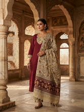 BUTTER SILK WITH MADHUBANI INSPIRED SALWAR 0649