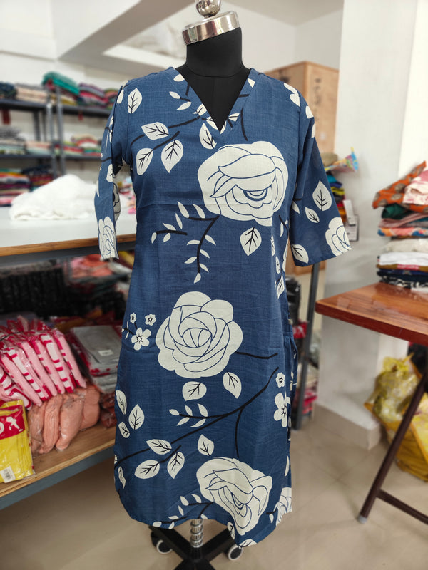 LINEN SLUB COTTON KURTIS 0445