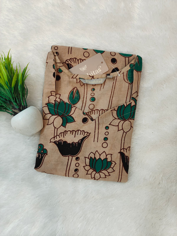 HAND PRINTED PREMIUM KALAMKARI KURTIS 0482