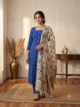 RAW SILK WITH MADHUBANI INSPIRED SALWAR 0652