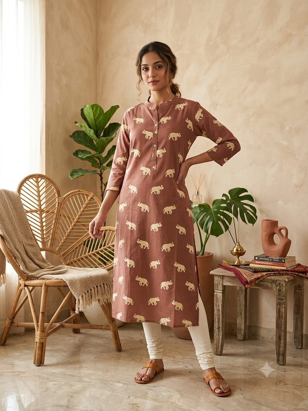 BUDGET FRIENDLY OFFICE/DAILY WEAR KURTIS 0580