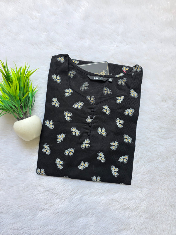 DOBBY COTTON OFFICE/COLLEGE WEAR KURTIS 0557