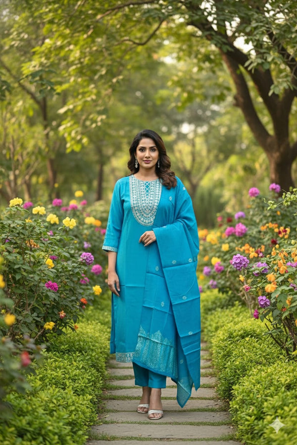 PREMIUM VATICAN SILK 3 PCS SALWAR SETS 0522